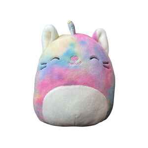 Squishmallows Cali the Caticorn 5" Rainbow Tie Dye PLUSH Stuffed Animal Cat Uni